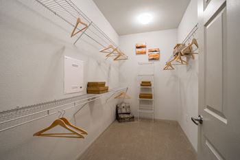 Expansive walk-in closets